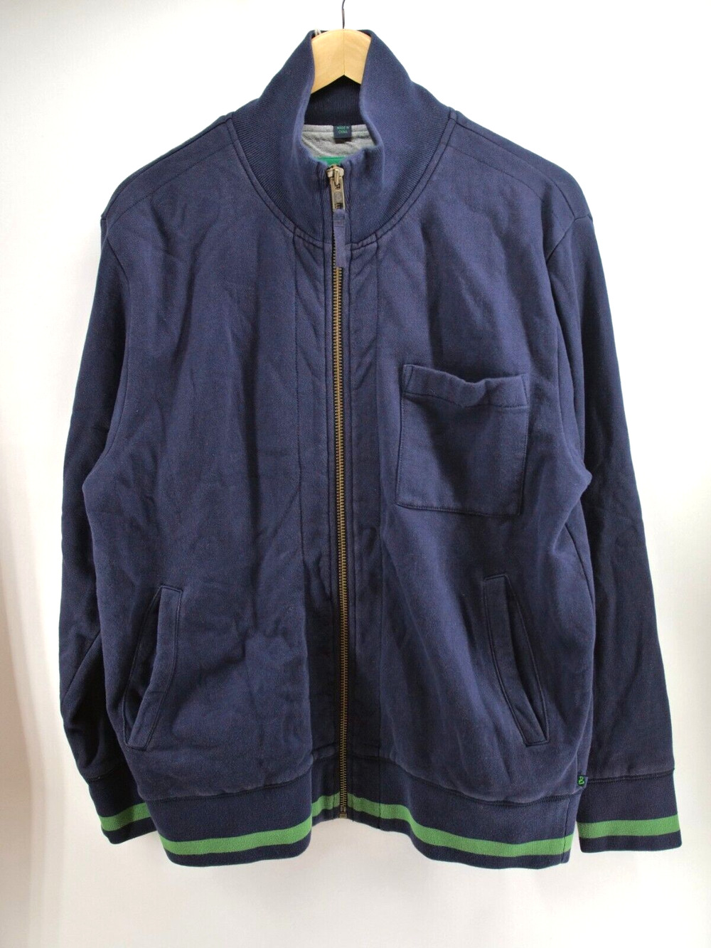 Boden Mens Navy Cotton Collar Full Zip Long Sleeve Coat Thick Jacket Size‎ M